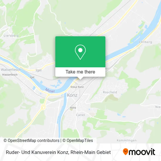 Карта Ruder- Und Kanuverein Konz