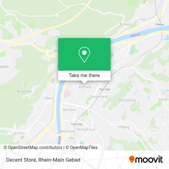 Карта Decent Store