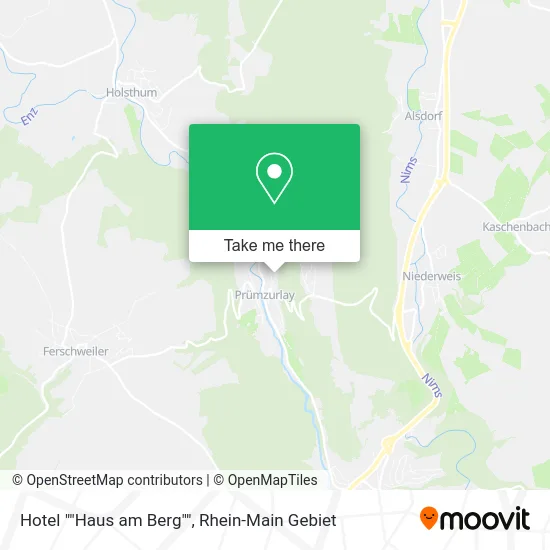 Карта Hotel ""Haus am Berg""