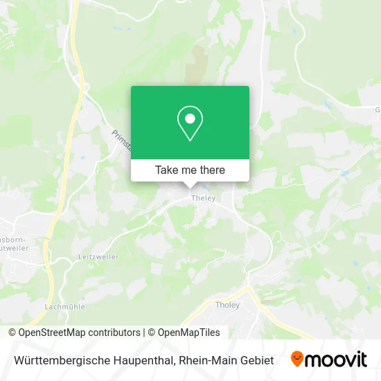 Карта Württembergische Haupenthal