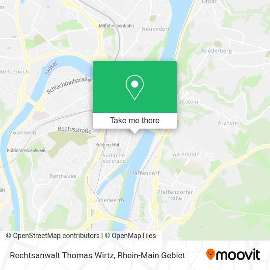 Карта Rechtsanwalt Thomas Wirtz