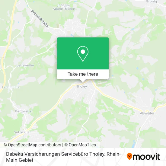 Карта Debeka Versicherungen Servicebüro Tholey