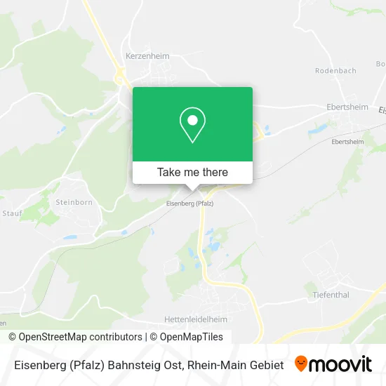 Карта Eisenberg (Pfalz) Bahnsteig Ost