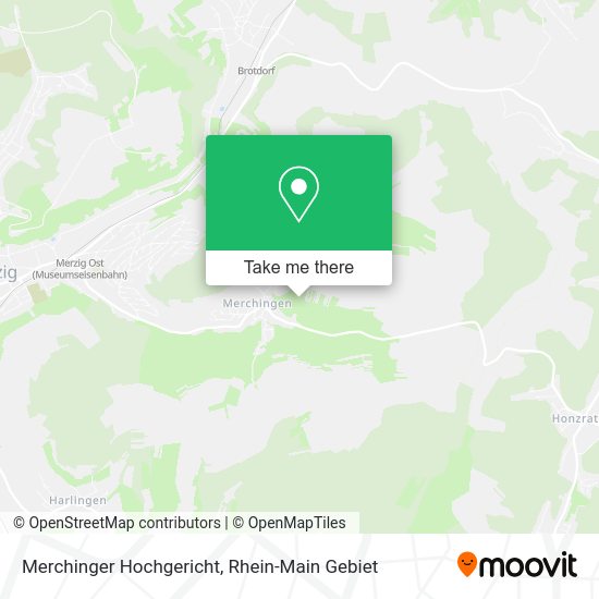 Карта Merchinger Hochgericht