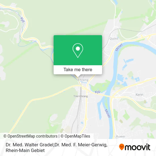 Карта Dr. Med. Walter Gradel;Dr. Med. F. Meier-Gerwig