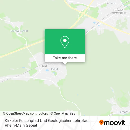 Карта Kirkeler Felsenpfad Und Geologischer Lehrpfad