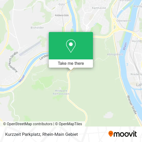 Карта Kurzzeit Parkplatz