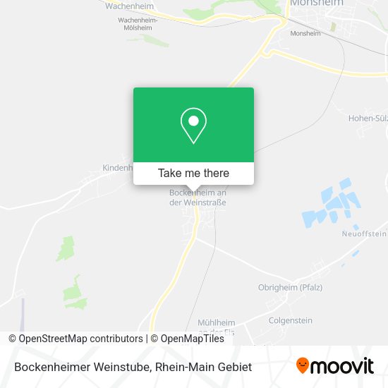 Карта Bockenheimer Weinstube