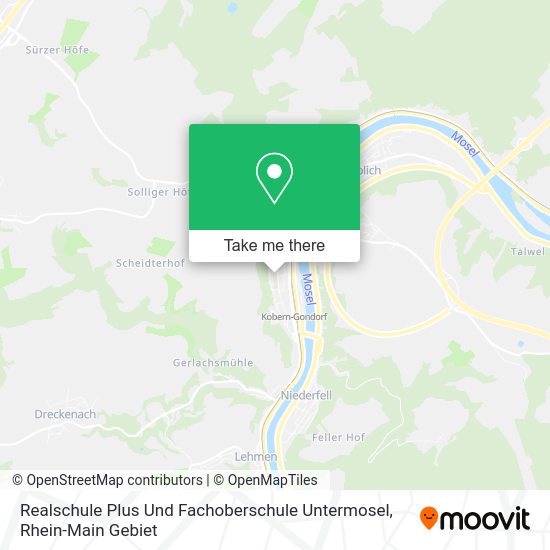 Карта Realschule Plus Und Fachoberschule Untermosel