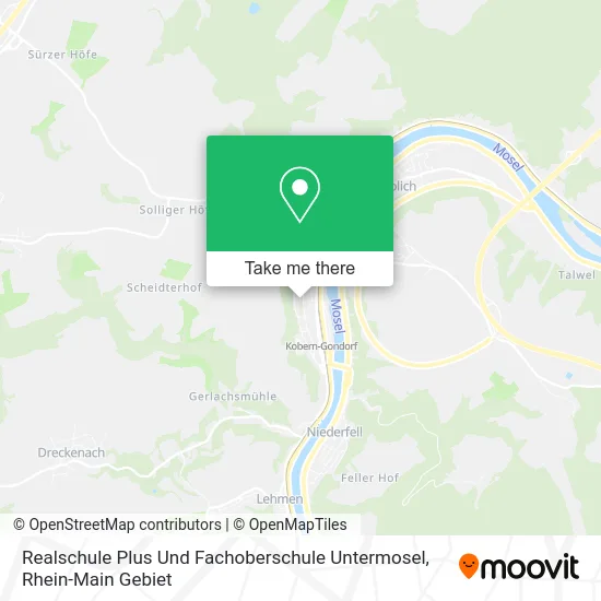 Карта Realschule Plus Und Fachoberschule Untermosel