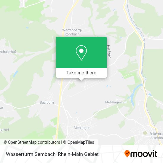 Wasserturm Sembach map