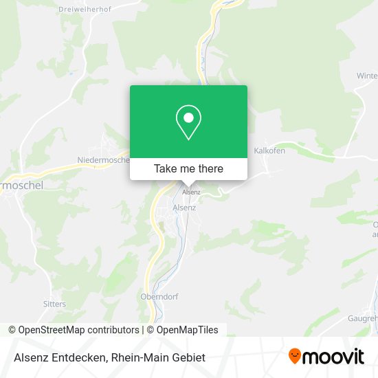 Карта Alsenz Entdecken