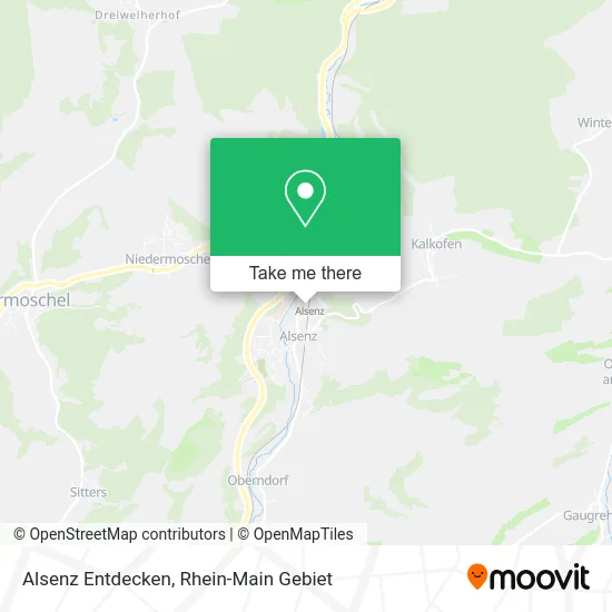 Карта Alsenz Entdecken