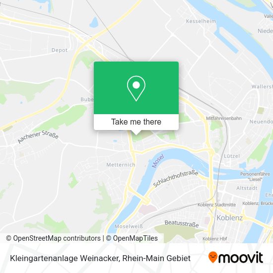 Карта Kleingartenanlage Weinacker