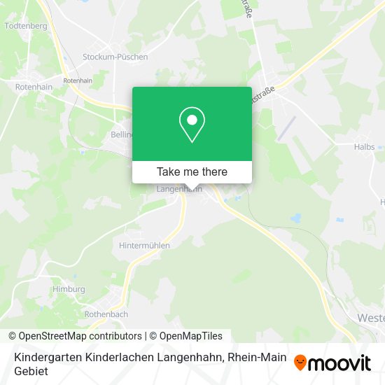 Карта Kindergarten Kinderlachen Langenhahn