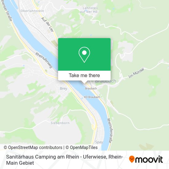 Карта Sanitärhaus Camping am Rhein - Uferwiese