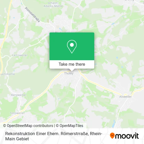 Карта Rekonstruktion Einer Ehem. Römerstrraße