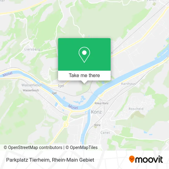 Карта Parkplatz Tierheim