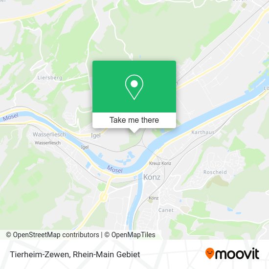 Карта Tierheim-Zewen