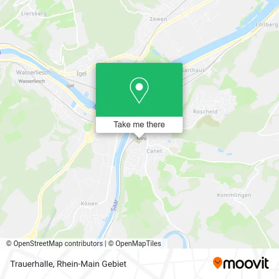 Карта Trauerhalle