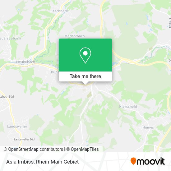 Карта Asia Imbiss