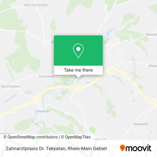 Карта Zahnarztpraxis Dr. Tekyatan