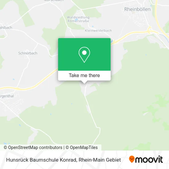 Карта Hunsrück Baumschule Konrad