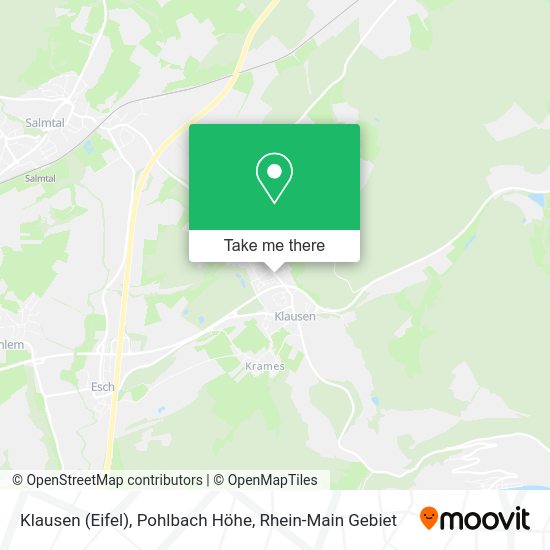 Карта Klausen (Eifel), Pohlbach Höhe