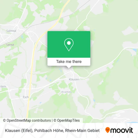 Карта Klausen (Eifel), Pohlbach Höhe