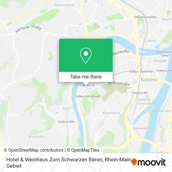 Карта Hotel & Weinhaus Zum Schwarzen Bären
