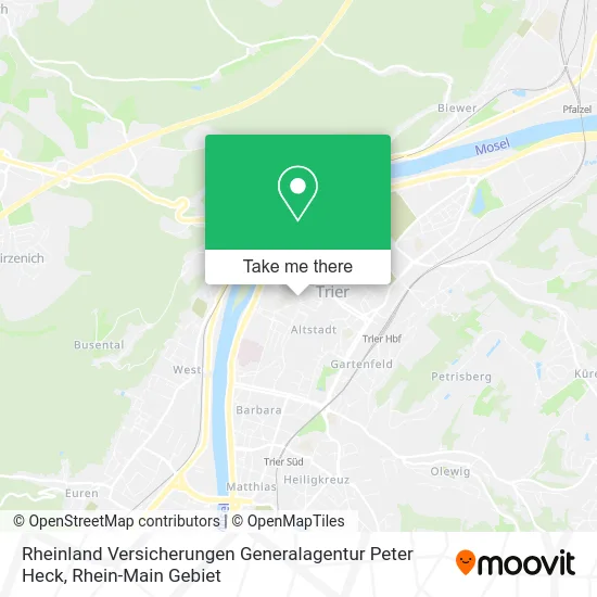 Карта Rheinland Versicherungen Generalagentur Peter Heck