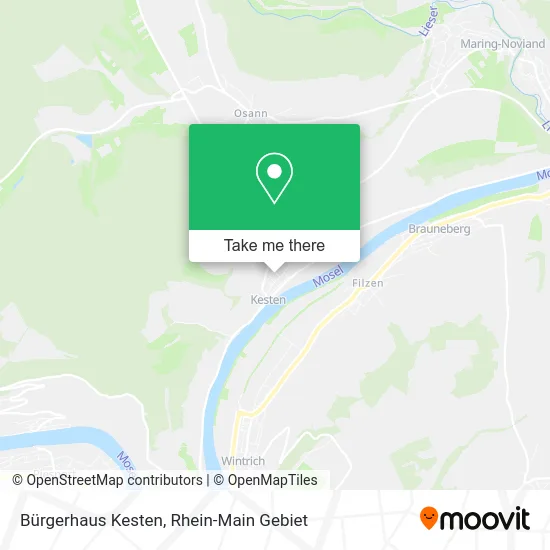 Карта Bürgerhaus Kesten