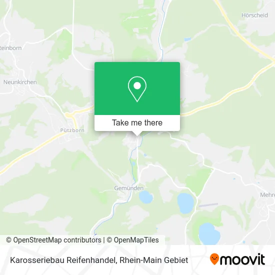 Карта Karosseriebau Reifenhandel