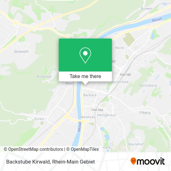 Карта Backstube Kirwald