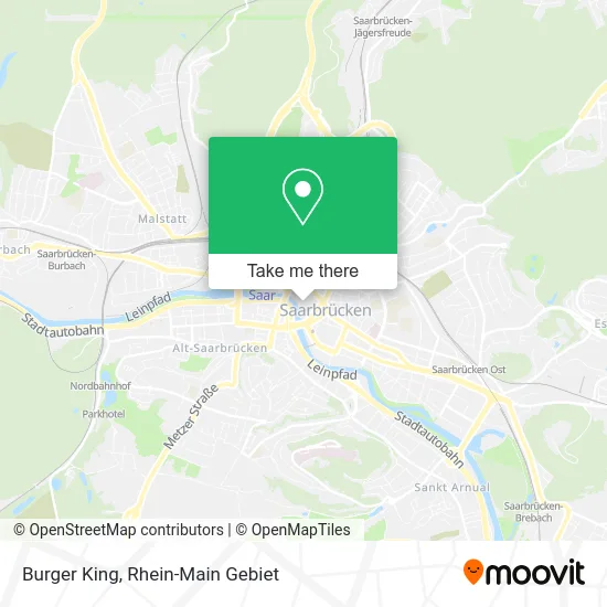 Карта Burger King