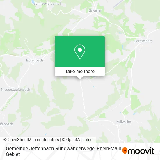 Карта Gemeinde Jettenbach Rundwanderwege