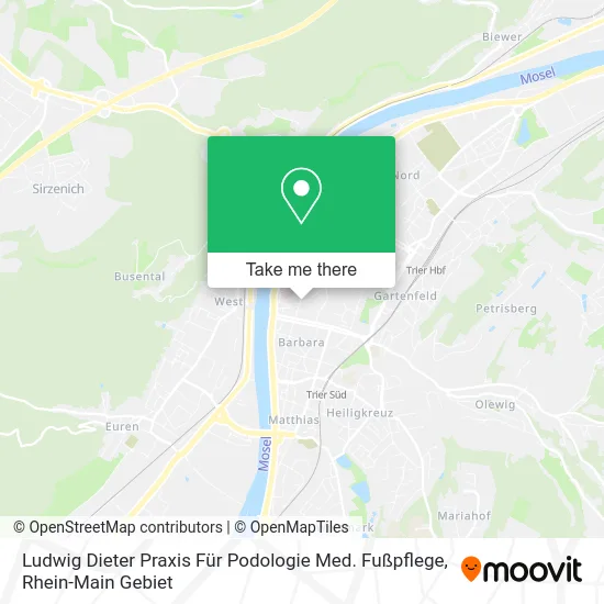 Карта Ludwig Dieter Praxis Für Podologie Med. Fußpflege