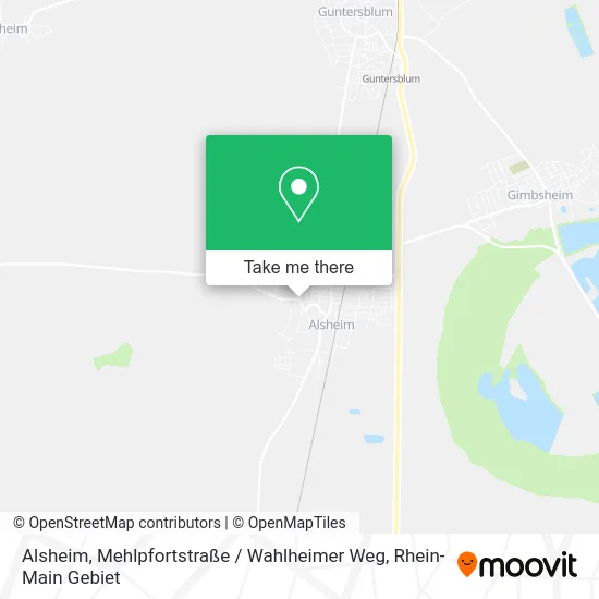 Карта Alsheim, Mehlpfortstraße / Wahlheimer Weg