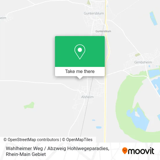 Карта Wahlheimer Weg / Abzweig Hohlwegeparadies