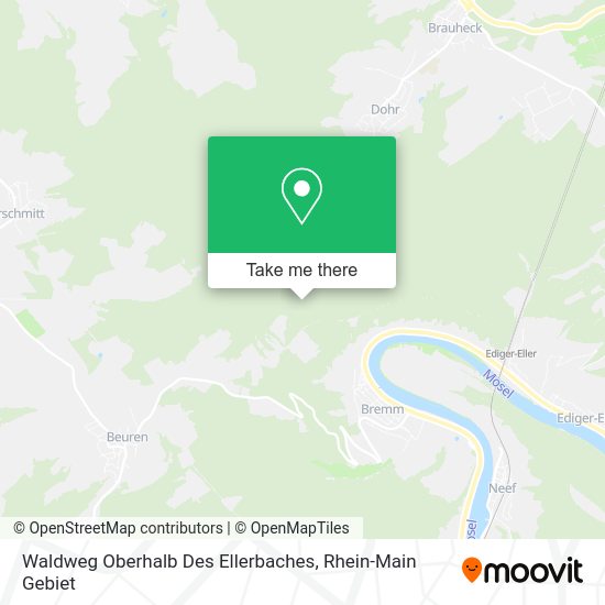 Карта Waldweg Oberhalb Des Ellerbaches