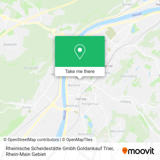 Карта Rheinische Scheidestätte Gmbh Goldankauf Trier