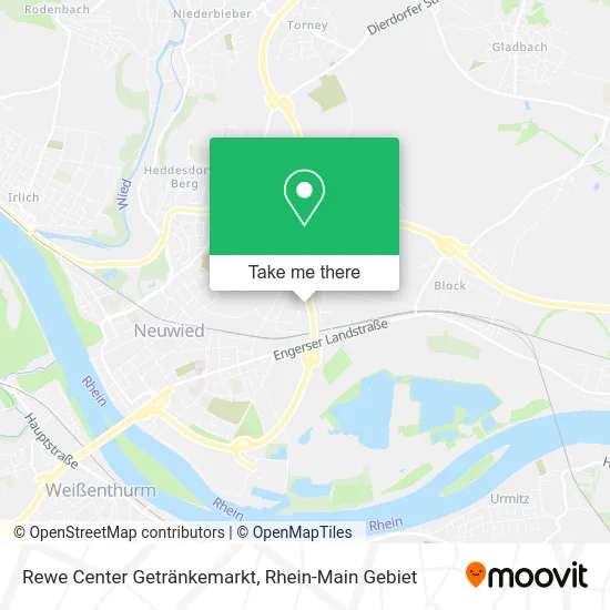 Карта Rewe Center Getränkemarkt