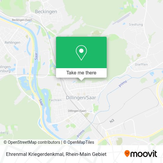 Карта Ehrenmal Kriegerdenkmal