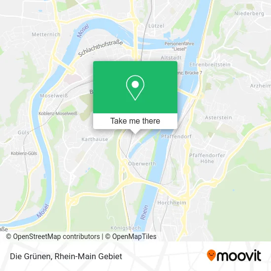 Карта Die Grünen