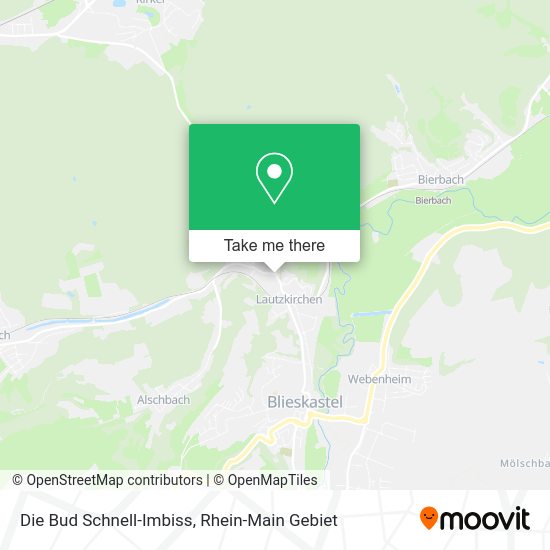 Карта Die Bud Schnell-Imbiss