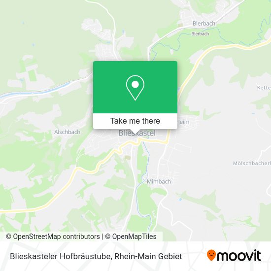 Карта Blieskasteler Hofbräustube