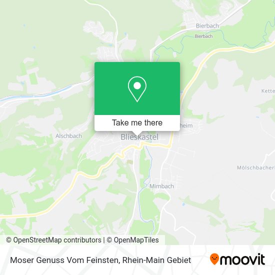 Карта Moser Genuss Vom Feinsten