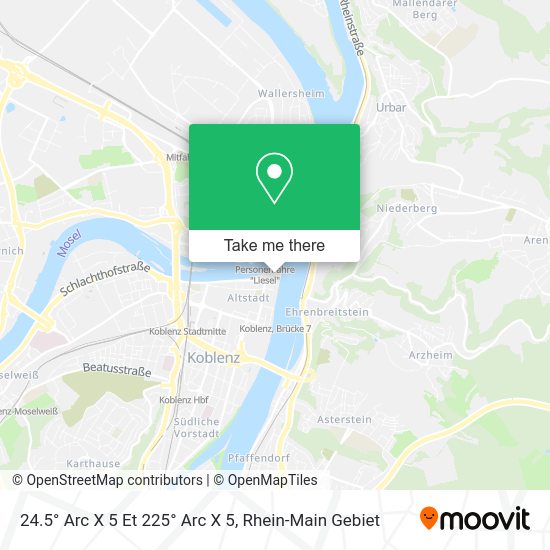 Карта 24.5° Arc X 5 Et 225° Arc X 5