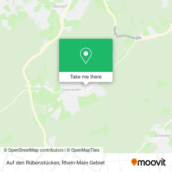 Карта Auf den Rübenstücken