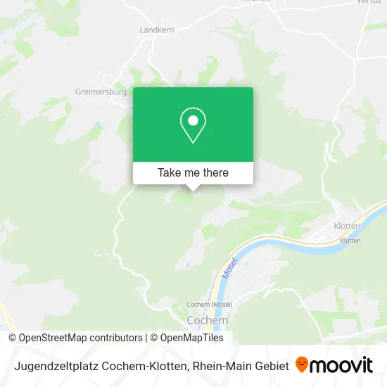Карта Jugendzeltplatz Cochem-Klotten